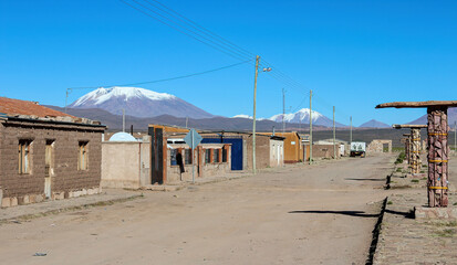 Vilarejo no deserto do altiplano boliviano.