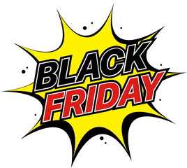 Black friday sale design template. Black Friday typography banner. Design template for Black Friday sale banner.