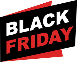 Black friday sale design template. Black Friday typography banner. Design template for Black Friday sale banner.