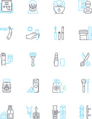 Pure bliss linear icons set. Serenity, Tranquility, Euphoria, Utopia, Perfection, Nirvana, Ecstasy line vector and concept signs. Harmony,Rapture,Delight outline illustrations