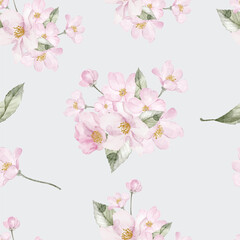 elegant cherry blossom seamless pattern