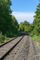 Obraz premium railway in the mountains