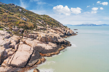 Obraz premium The reefs and coastal beauty of Dongji Island in Zhoushan City, Zhejiang Province, China