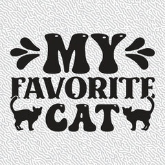 My Favorite Cat T-shirt Graphic
