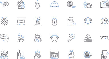 Empathy-driven line icons collection. Compassion, Understanding, Giving, Kindness, Caring, Sensitivity, Consideration vector and linear illustration. Supportive,Patient,Feeling outline signs set