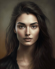 Fototapeta premium A portrait of a beautiful woman 