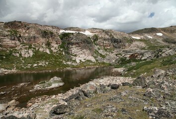 Z Lake in Beartooth Mountains, Wyoming