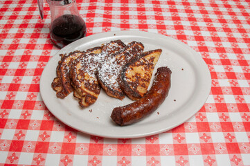 Delicious French Toast and Sausage