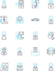 Love passion linear icons set. Intensity, Devotion, Adoration, Ecstasy, Infatuation, Romance, Fascination line vector and concept signs. Connection,Rapture,Euphoria outline illustrations Generative AI