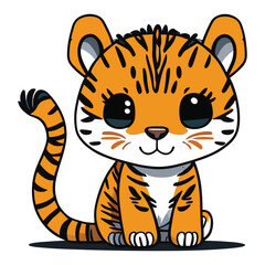 Fototapeta na wymiar Tiger vector illustration