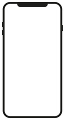 smartphone mockup white screen. mobile phone vector Isolated on White Background. device UI UX mockup. phone different angles views. Vector illustration