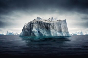 Obraz na płótnie Canvas Iceberg - Hidden Danger And Global Warming Concept