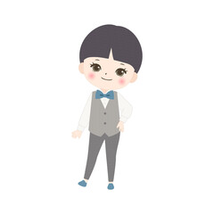 おめかしした男の子