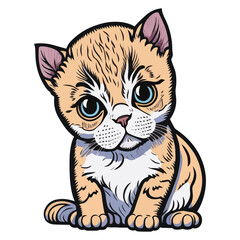 Fototapeta na wymiar Cute cat vector illustration