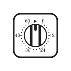 Timer Switch Elecrical Icon vector image Illustration Isolated on White Background