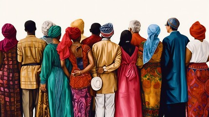 多様性の社会を楽しむ人々