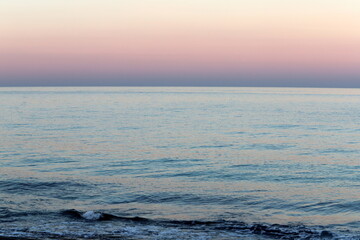 Obraz premium Coast of the Mediterranean Sea in northern Israel.