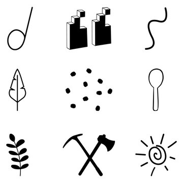 set of tools icons