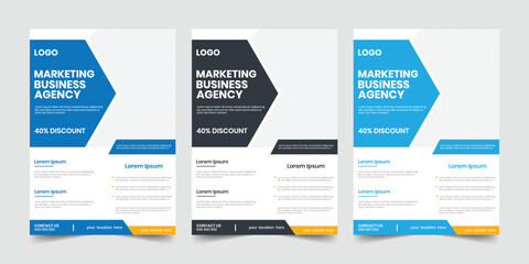 New marketing creative vertical simple flyer, folded marketing conversation abstract background, business economic header forum