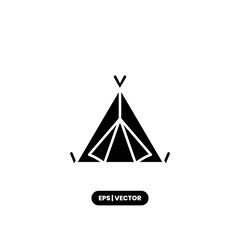 Outdoor icon vector illustration logo template for many purpose. Isolated on white background. © Khoirul