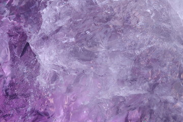Background image of closeup Amethyst crystal surface.	