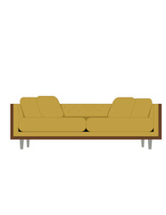 mid century furniture vector illustration 