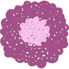  Beautiful purple flower illustration vector png decoration. children's style illustration. cute flower. decorative clipart of flowers. colorful vector flower illustration.