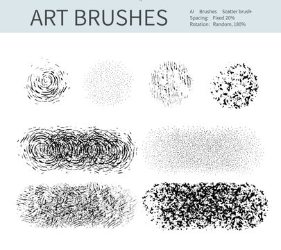 Set of vector grungy graphite pencil art brushes. Pencil texture of various shapes.