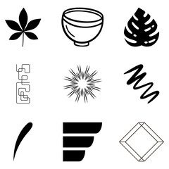 set of icons for design