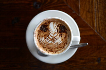 A beautiful latte art