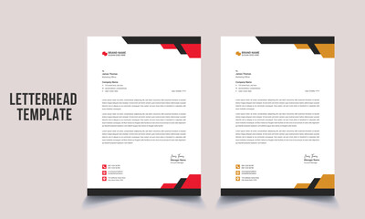 Modern Creative & Clean business style letterhead bundle of your corporate project design. Set to print with vector & illustration. corporate letterhead Template