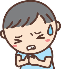 「苦しい」絵カード（生活場面）【療育・発達障害・自閉症】