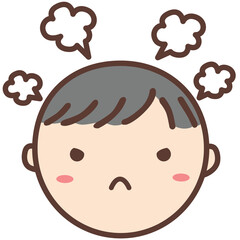 「怒る」絵カード（生活場面）【療育・発達障害・自閉症】
