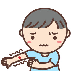 「痒い」絵カード（生活場面）【療育・発達障害・自閉症】