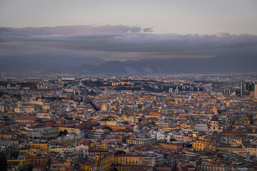 Obraz premium sunset in naples