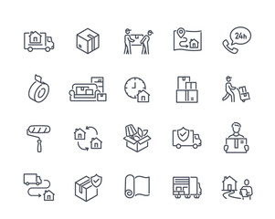 Moving service icons