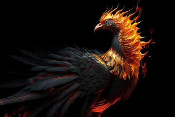 Obraz premium phoenix fire bird