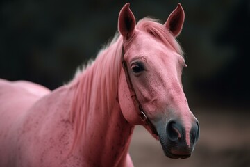 Pink Horse. Generative AI