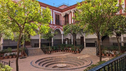 courtyard of a church