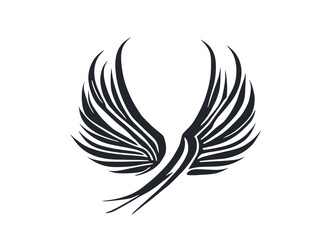 Eagle wings icon vector