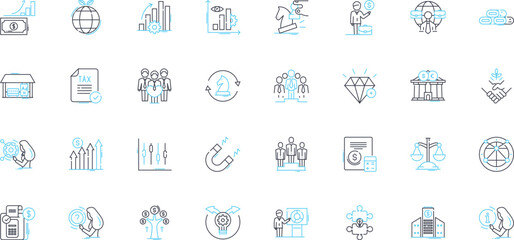 Cyber cash linear icons set. Cryptocurrency, Blockchain, Digital, Virtual, Wallet, Decentralized, Peer-to-peer line vector and concept signs. Secure,Encryption,Bitcoin outline illustrations