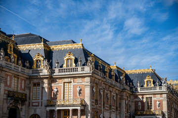 Palace of Versailles outdoor in Paris, France.