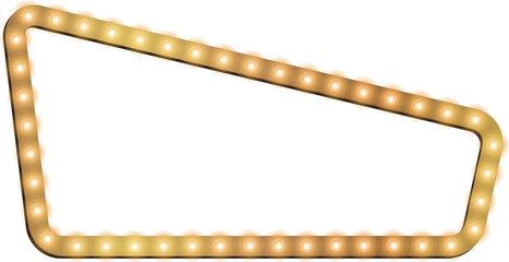 Retro lightbox vector template with lightbulb for party poster, banner advertising, promotion and sale billboard, cinema, bar show or restaurant.