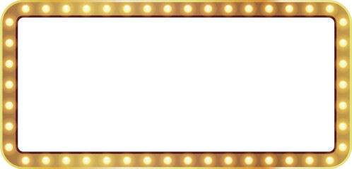 Retro lightbox vector template with lightbulb for party poster, banner advertising, promotion and sale billboard, cinema, bar show or restaurant.