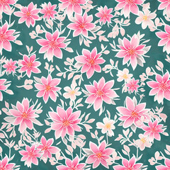 seamless pattern with flowers