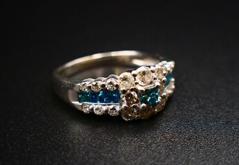 宝石の付いた指輪