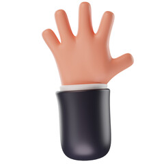 Hands Gestures 3D Cute Funny Cartoon Style