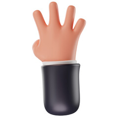 Hands Gestures 3D Cute Funny Cartoon Style