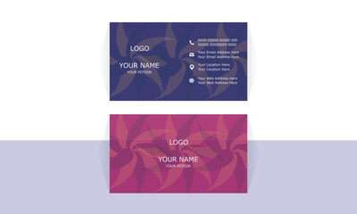 Naklejka na ściany i meble illustration of a card, business card, business card template, modern business card, creative design, vector design