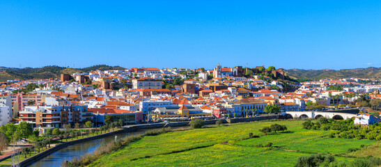 Fototapeta na wymiar Panoramic view of Silves town- Algarve in Portugal